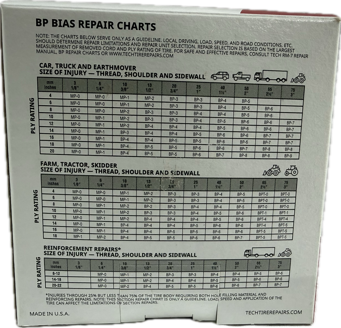 TECH BIAS 2 PLY REPAIR  BP 3, 603T