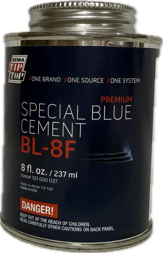 REMA BL-8F SPECIAL BLUE CEM FL 8OZ, BL-8F