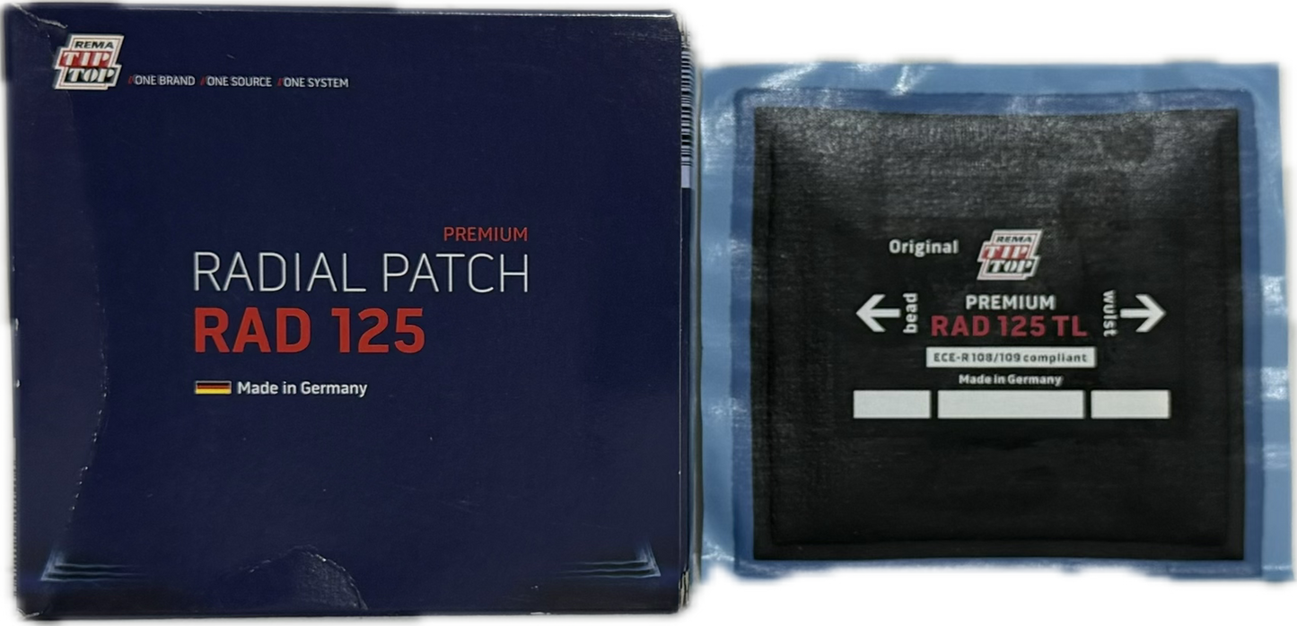 REMA 2 PLY RADIAL PATCH RAD125, RAD-125