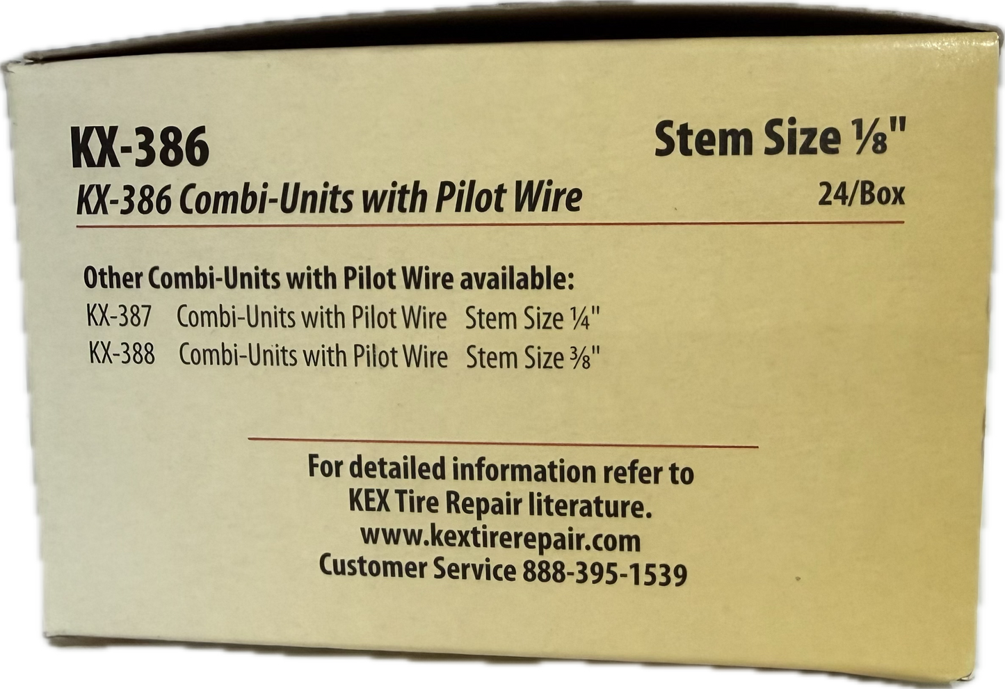KEX COMBO UNIT W/PILOT WIRE STEM 1/8, KX-386