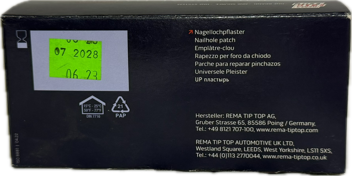 REMA UNIVERSAL PATCH UP 8 (55X55MM) BX50, UP-8