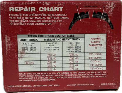 TECH RADIAL REPAIR 4'' X 5''  CT-33, 177