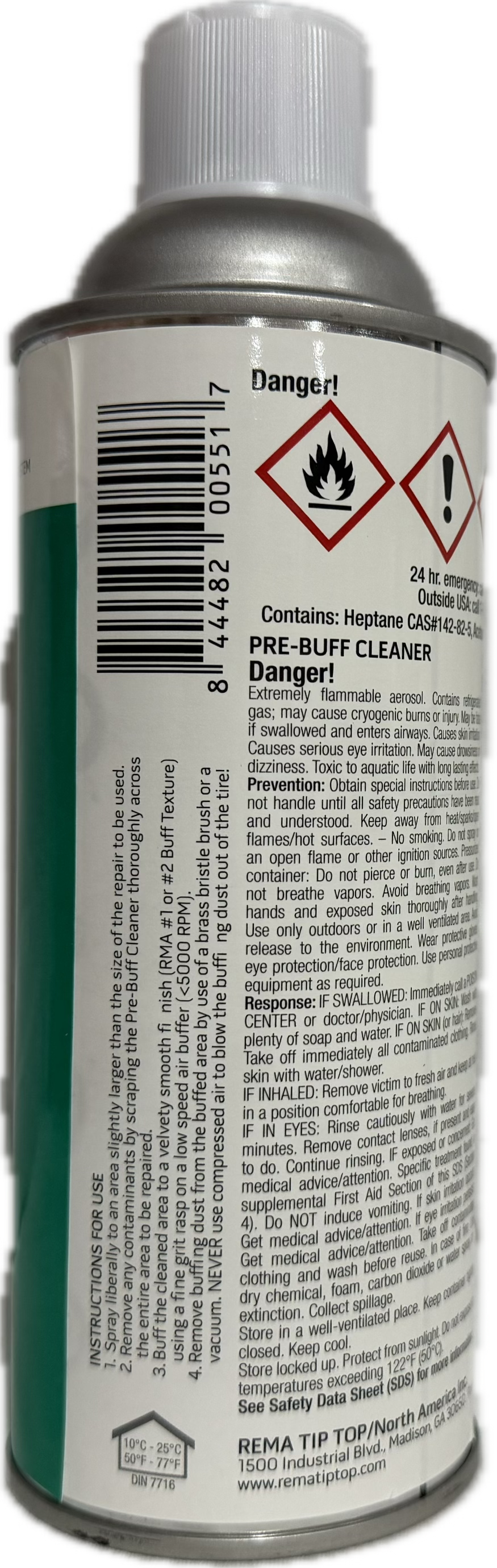 REMA 70F PRE-BUFF CLEANER, FLAMABLE, 70F