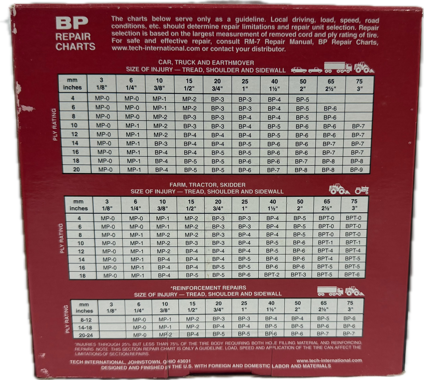 TECH BIAS 4 PLY REPAIR  BP 5, 605T