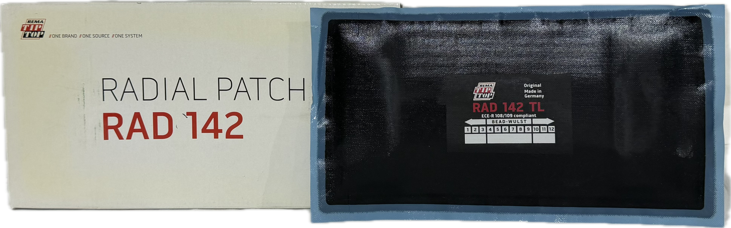 REMA 4 PLY RADIAL PATCH 10-1/4''X5'' EA, RAD-142