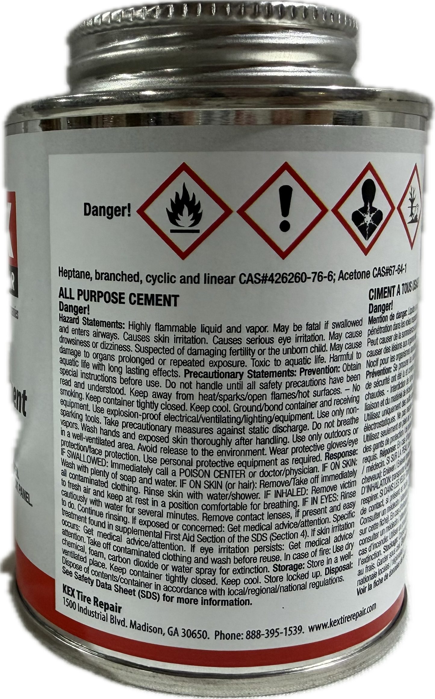 KEX FLAMMABLE CHEMICAL CEMENT, KX-511F