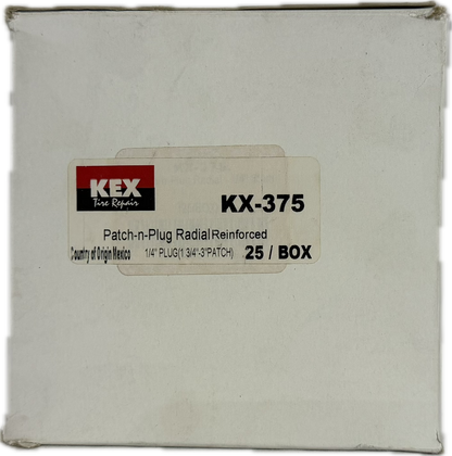 KEX 1/4" PATCH PLUG, KX-375