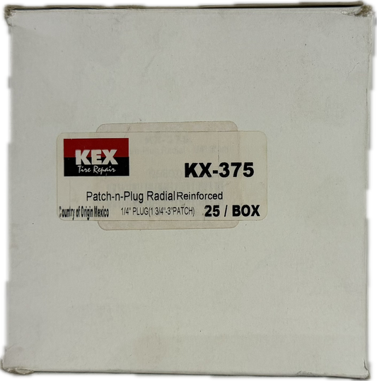 KEX 1/4" PATCH PLUG, KX-375