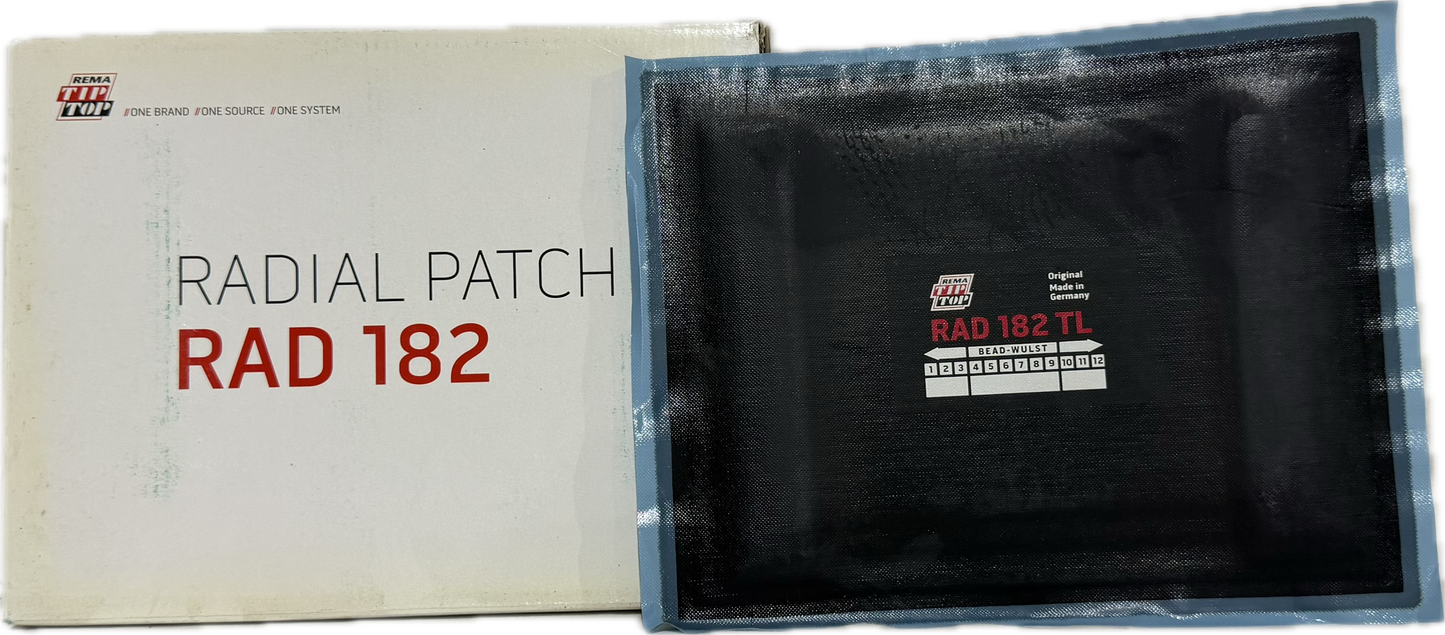 REMA 3PLY RADIAL PATCH 10'' X 7-1/2'' EA, RAD-182