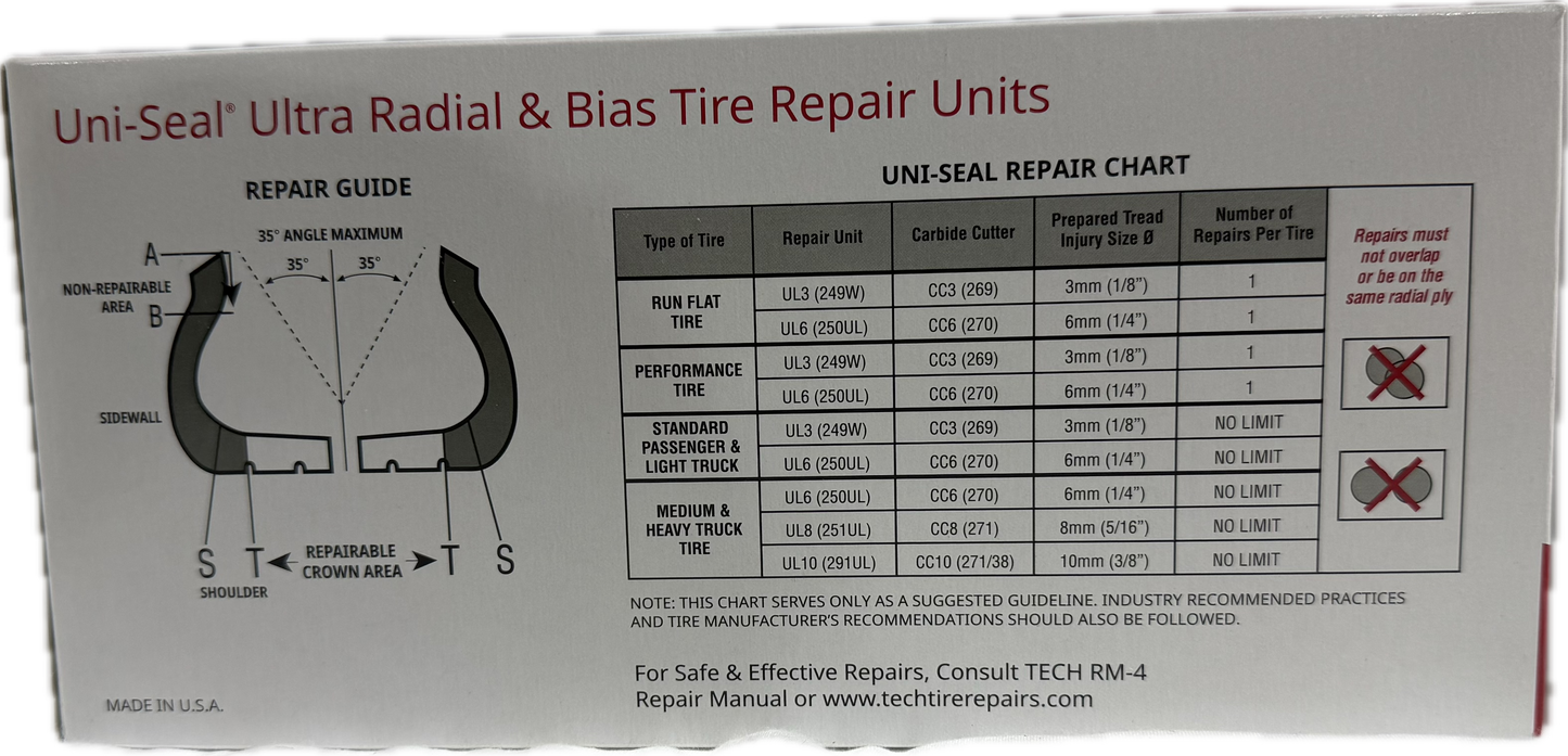 TECH UNI-SEAL ULTRA REPAIR MAX  UL8, UL8