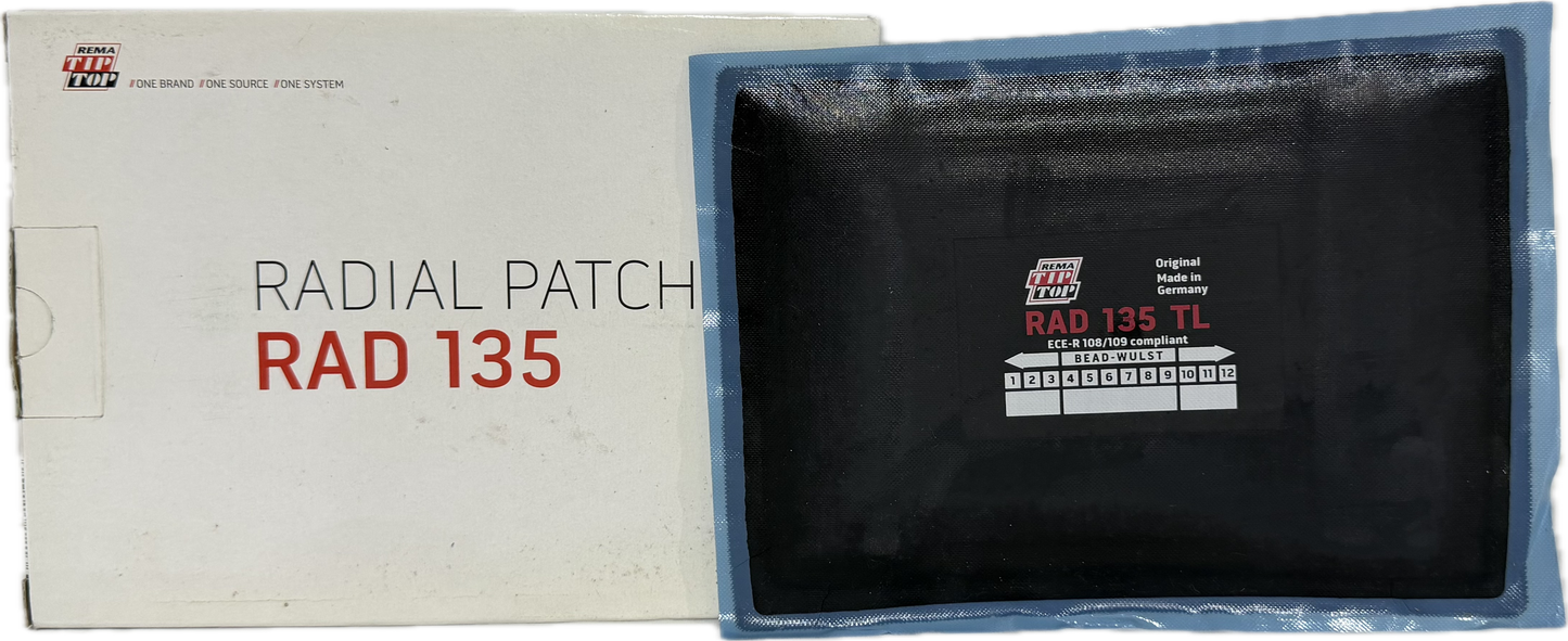 REMA 4 PLY RADIAL PATCH 5-7/8''X8'' EA, RAD-135